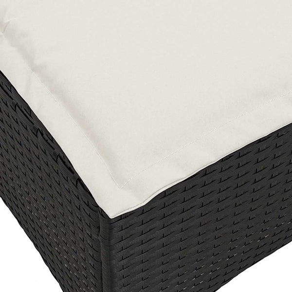 vidaXL sofasæt til haven 3 dele med hynder L-formet polyrattan sort