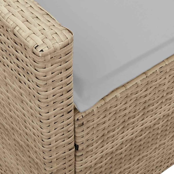 vidaXL havesofa med hynder polyrattan beige