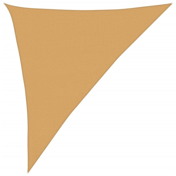 vidaXL Solseil 160 g/m² trekantet sand 3x4x5 m HDPE
