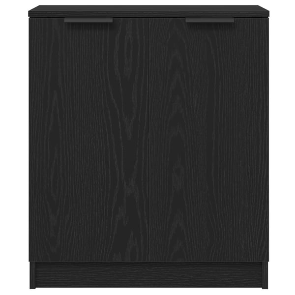 vidaXL Sidebord Svart Eik 180 x 30 x 70 cm Konstruert tre