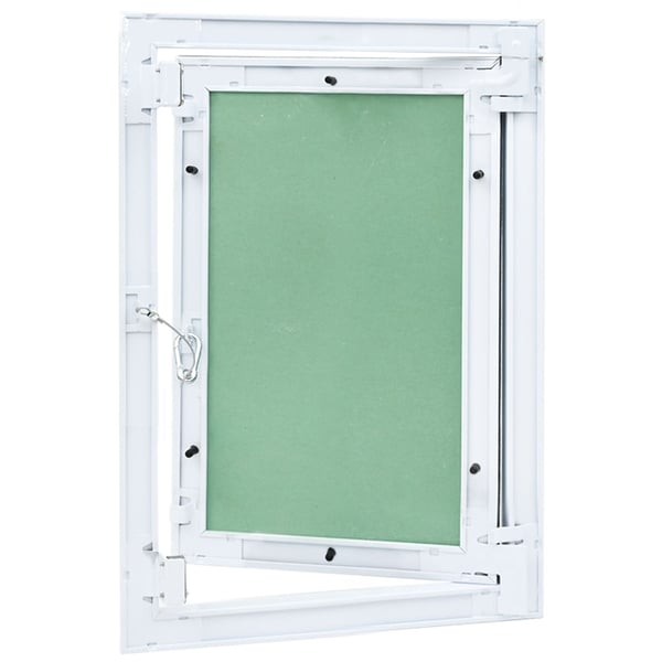 vidaXL Access Panel Vihreä ja hopea 35 x 45 cm Alumiini ja kipsilevy