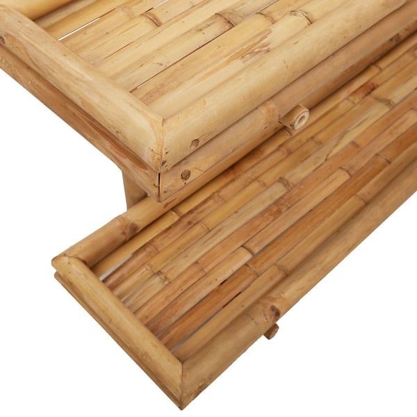 vidaXL Seinähylly hyllyllä Ruskea 75 x 26 x 60 cm Bambu