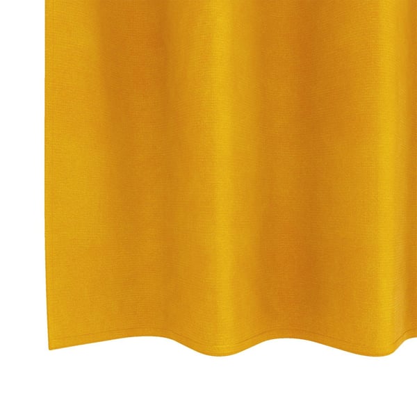 vidaXL Pimennysverhot 2 pcs Sinappikeltainen 140 x 140 cm Sametti