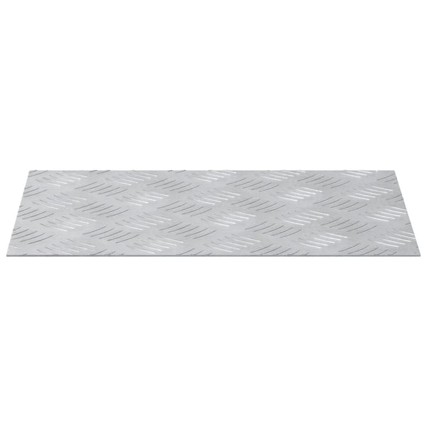 vidaXL Trinn Rektangulær 2 pcs sølv 40 x 30 cm Aluminium