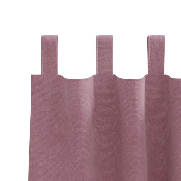 vidaXL Blendingsgardiner 2 pcs Mørk rosa 140 x 245 cm Fløyel