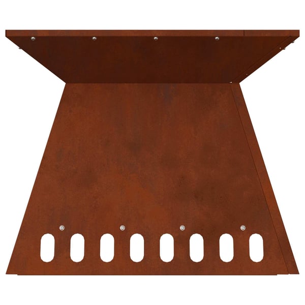 vidaXL Bålplass Brun 48 x 48 x 40 cm Cortenstål