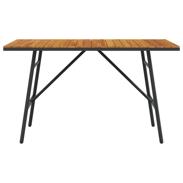 vidaXL Spisebord Brun 110 x 55 x 61,5 cm Solid akasietre