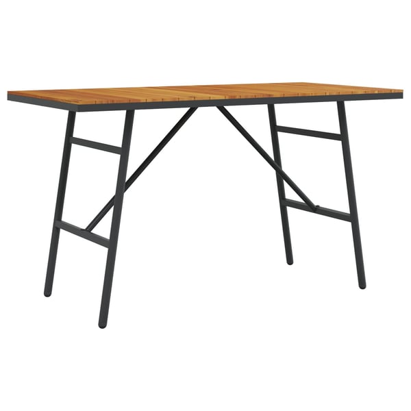 vidaXL Spisebord Brun 110 x 55 x 61,5 cm Solid akasietre
