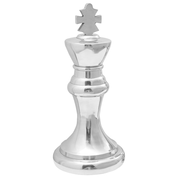 vidaXL Skulpturer 2 pcs Sølv 17 x 17 x 42 cm Aluminium