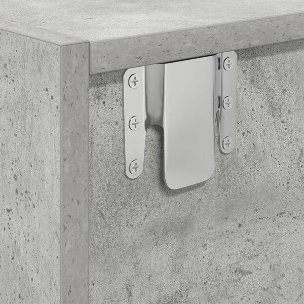vidaXL TV-skap med skuff Betonggrå 100 x 31 x 25,5 cm Konstruert tre