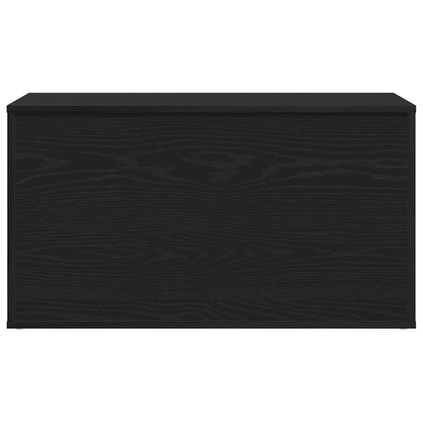 vidaXL Lagringsboks Svart Eik 84 x 42 x 46 cm Konstruert tre