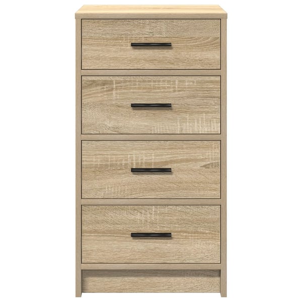 vidaXL Serviesskap med skuff Sonoma eik 40 x 41 x 75 cm Konstruert tre