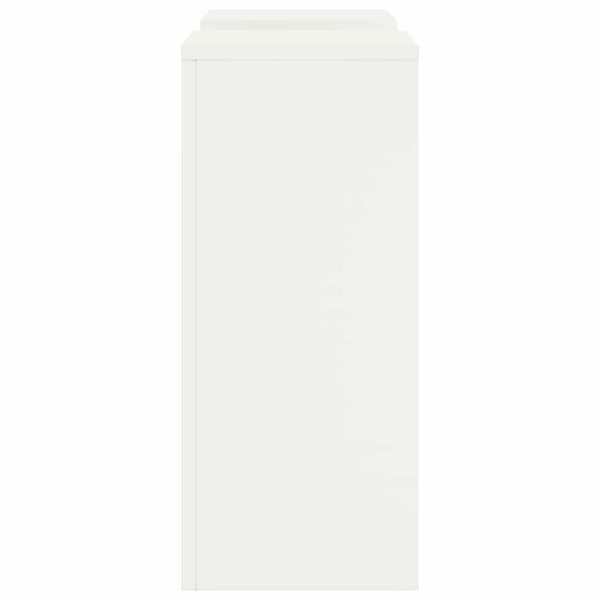 vidaXL Planteholder 2 pcs Hvit 24 x 24 x 55 cm Stål