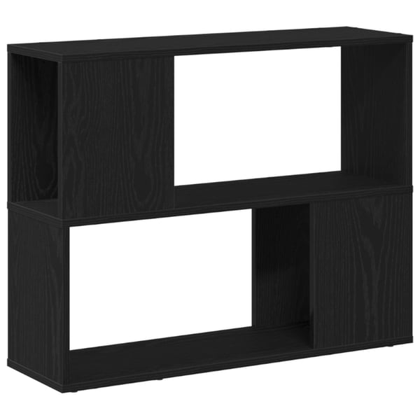 vidaXL TV-benksett Svart Eik 80 x 24 x 63 cm Konstruert tre