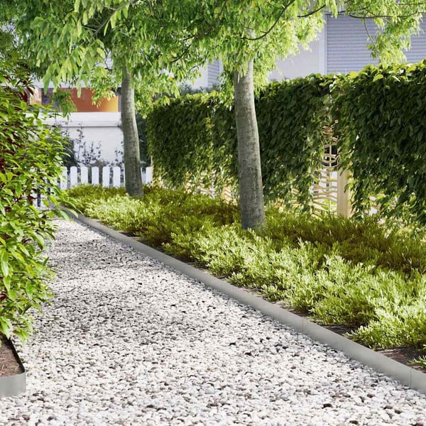 vidaXL Gjerdekant 20 pcs sølv 100 x 0,05 x 15 cm Galvanisert Stål