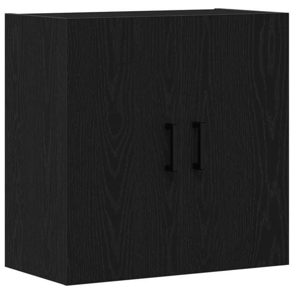 vidaXL Vegghengt skap Svart Eik 60 x 31 x 60 cm Konstruert tre