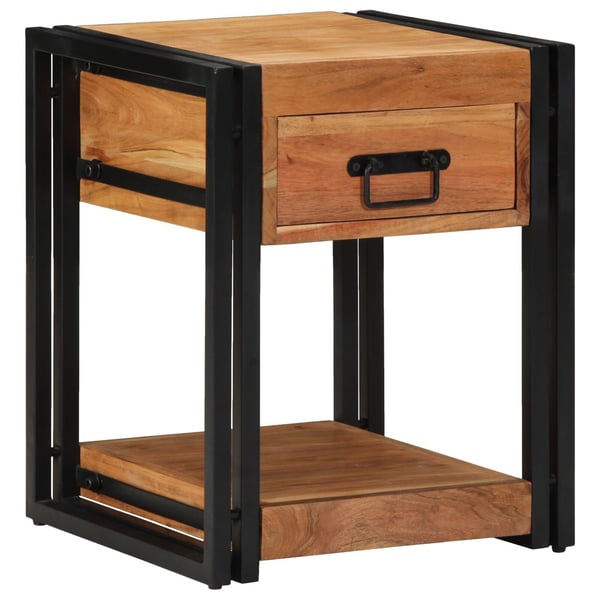 vidaXL Nattbordskap 2 pcs Brun 40 x 40 x 50 cm Solid akasietre