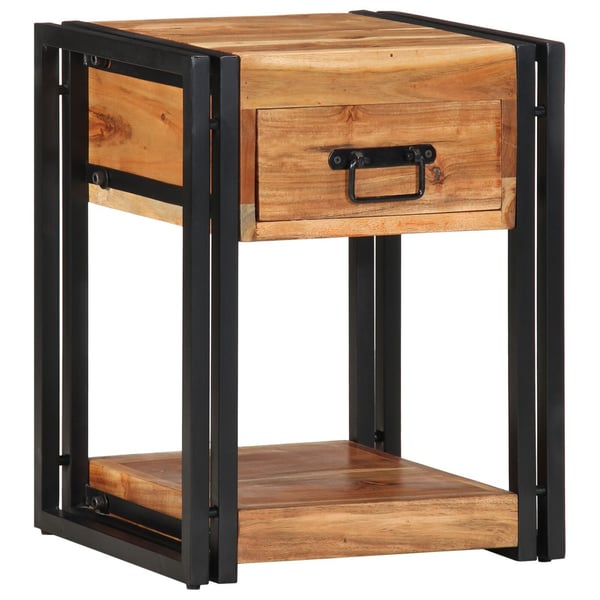 vidaXL Nattbordskap 2 pcs Brun 40 x 35 x 50 cm Solid akasietre