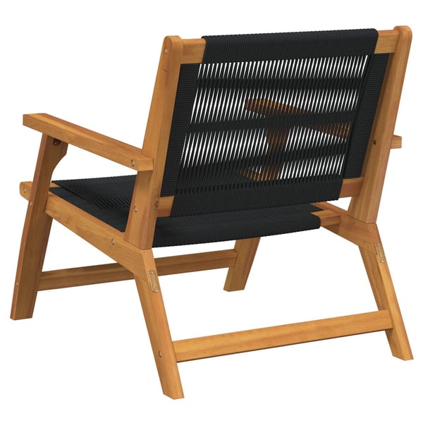 vidaXL Hagemøbler 2 pcs Svart 67 x 76 x 73 cm Solid akasietre