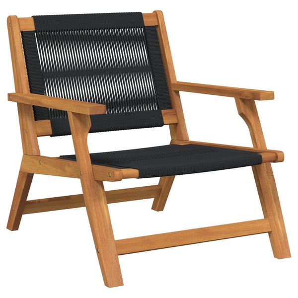 vidaXL Hagemøbler 2 pcs Svart 67 x 76 x 73 cm Solid akasietre