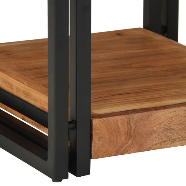 vidaXL Nattbordskap med skuff Brun 40 x 40 x 50 cm Solid akasietre
