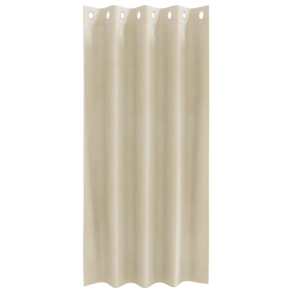vidaXL Blendingsgardiner 2 pcs Krem 140 x 175 cm Fløyel
