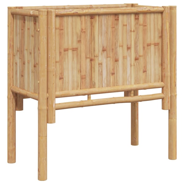 vidaXL Naturlig bambu Bambu och galvaniserat metall 70x35x70 cm