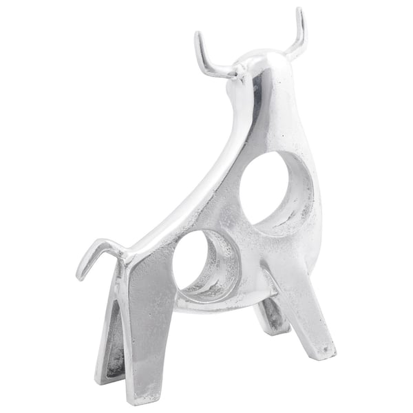 vidaXL Tyrskulptur Sølv 22 x 9.5 x 34 cm Aluminium