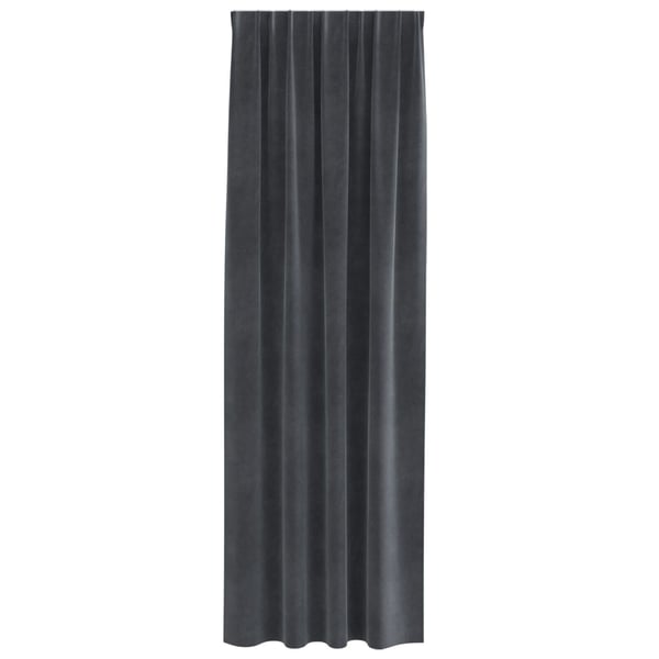 vidaXL Blendingsgardiner 2 pcs Lysegrå 140 x 225 cm Fløyel