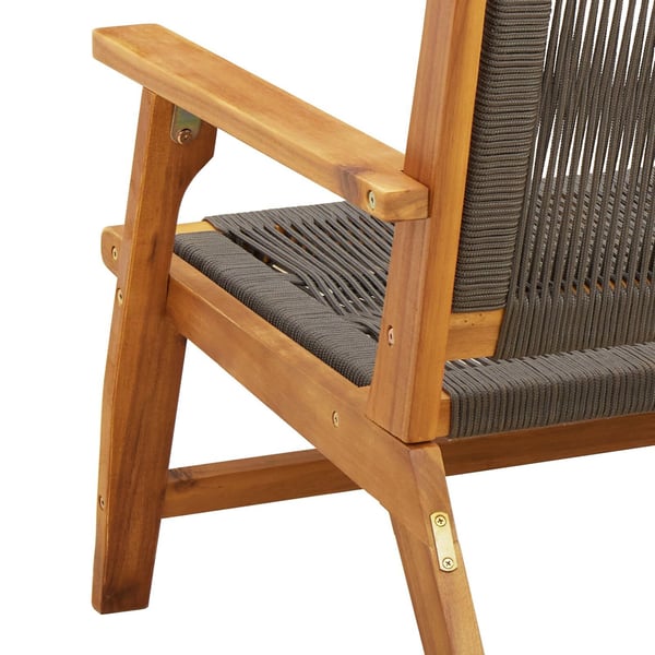 vidaXL Hagemøbler 2 pcs Grå 67 x 78 x 73 cm Solid akasietre