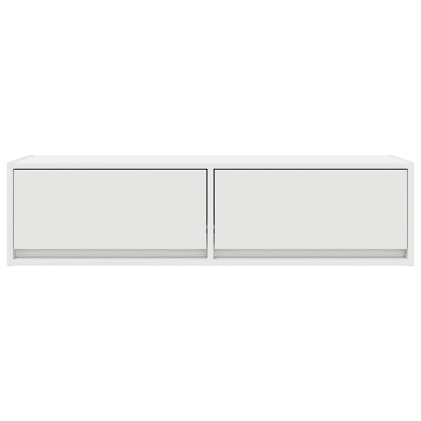 vidaXL TV-skap med skuff Hvit 100 x 31 x 25,5 cm Konstruert tre