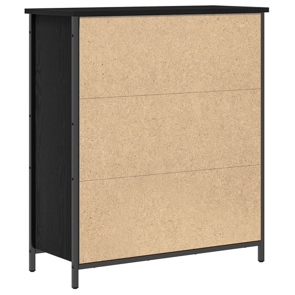 vidaXL Serviesskap Svart Eik 70 x 30 x 80 cm Konstruert tre