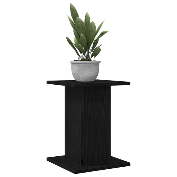 vidaXL Planteholder 2 pcs Svart Eik 30 x 30 x 40 cm Konstruert tre