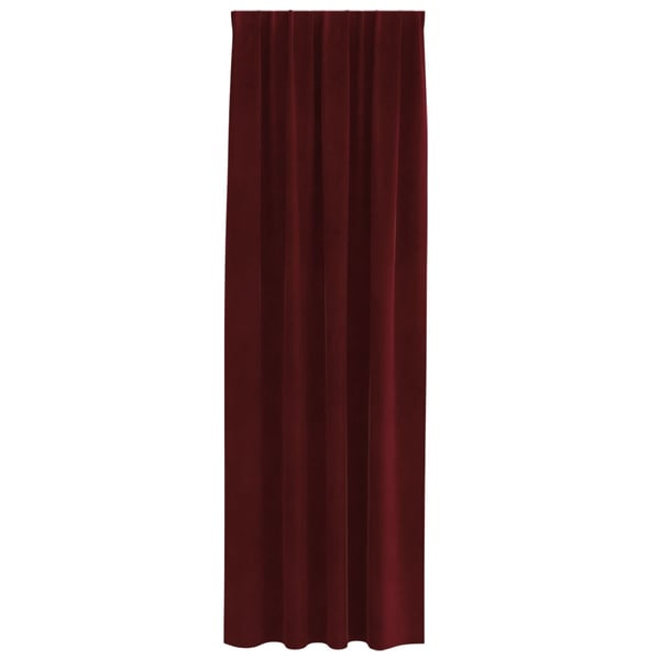 vidaXL Blendingsgardiner 2 pcs Vinrød 140 x 245 cm Fløyel