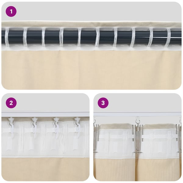 vidaXL Blendingsgardiner 2 pcs Lysegrå 140 x 140 cm Fløyel