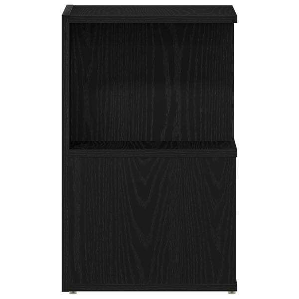 vidaXL Nattbordskap Svart Eik 35 x 35 x 55 cm Konstruert tre