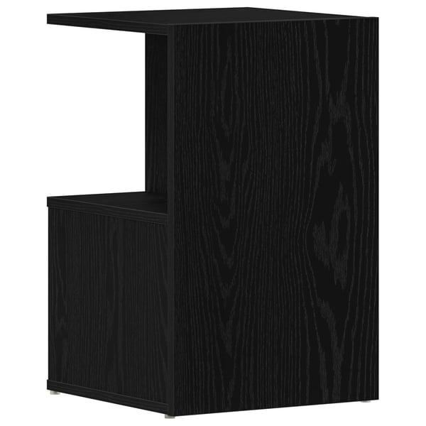 vidaXL Nattbordskap Svart Eik 35 x 35 x 55 cm Konstruert tre