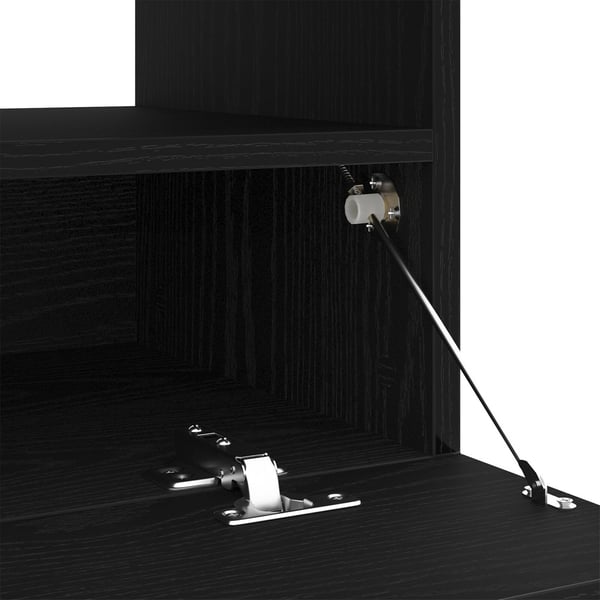 vidaXL TV-skap Svart Eik 80 x 35 x 40 cm Konstruert tre