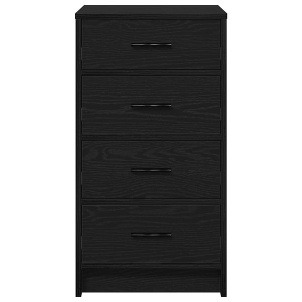 vidaXL Serviesskap med skuff Svart eik 40 x 41 x 75 cm Konstruert tre