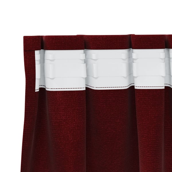 vidaXL Blendingsgardiner 2 pcs Vinrød 140 x 140 cm Fløyel