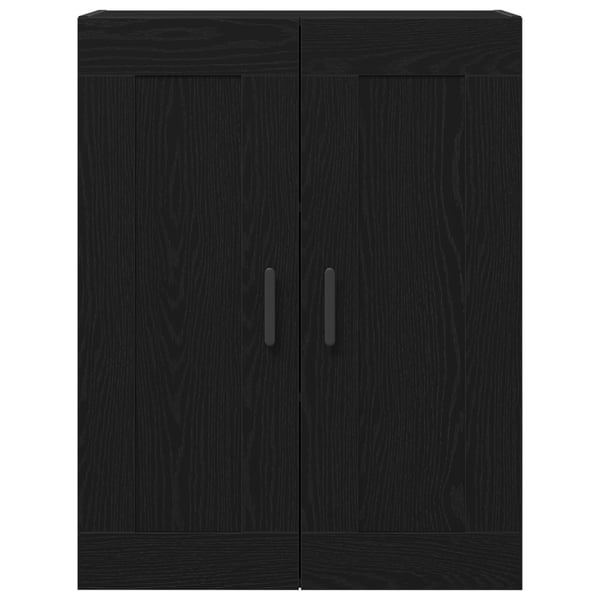 vidaXL Vegghengt skap Svart Eik 69,5 x 34 x 90 cm Konstruert tre
