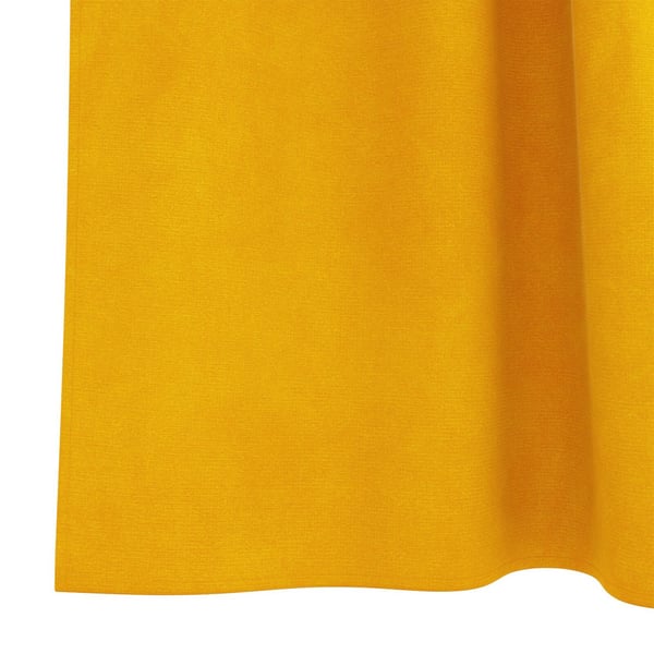 vidaXL Blendingsgardiner 2 pcs Sennepsgul 140 x 175 cm Fløyel