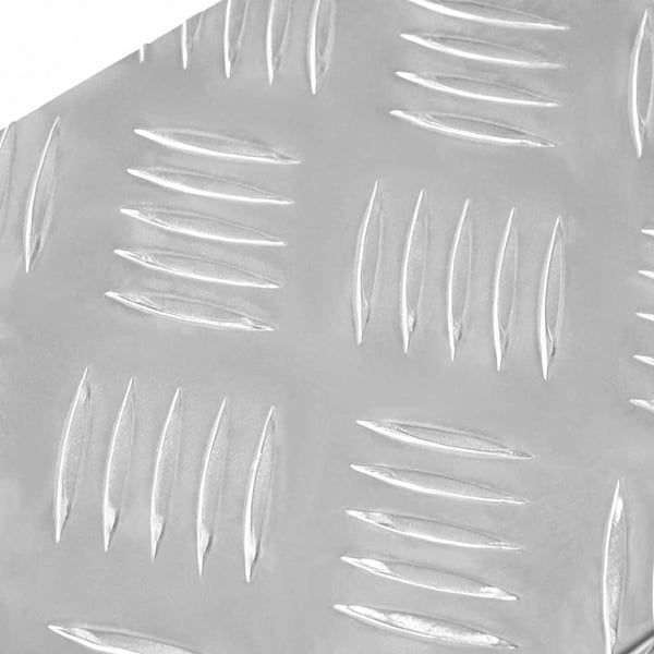 vidaXL Trappe Tread Rektangulær 10 pcs Sølv 60 x 18 x 2,5 cm Aluminium