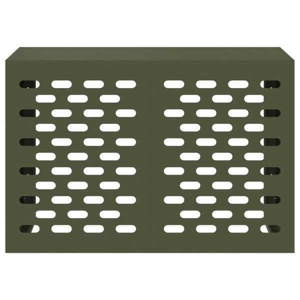 vidaXL Air Conditioner Deksel - Olivengrønn, 90x40x60 cm, Stål