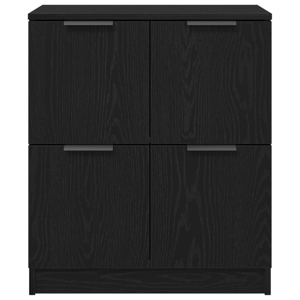 vidaXL Sideboard Sort 60 x 30 x 70 cm Konstrueret træ