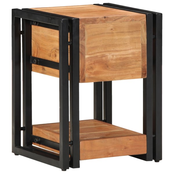 vidaXL Nattbordskap 2 pcs Brun 30 x 30 x 40 cm Solid akasietre