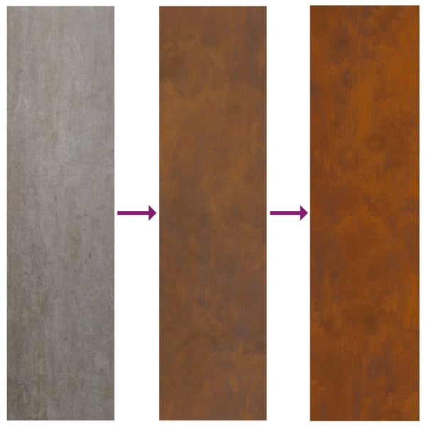 vidaXL Bålplass Brun 50 x 50 x 100 cm Værbestandig stål