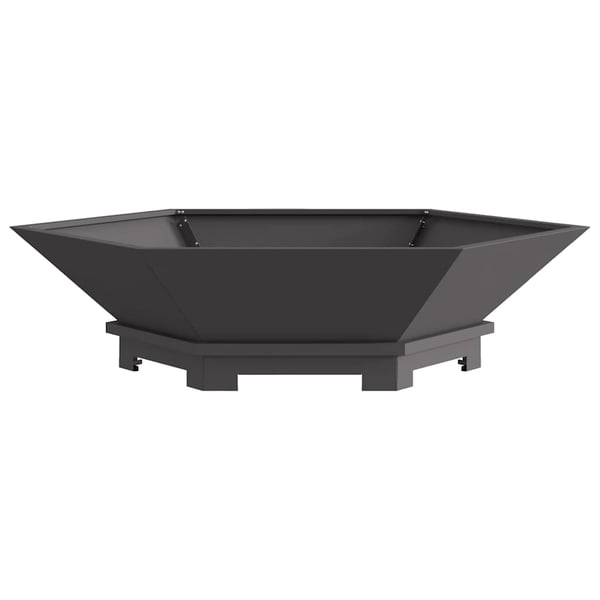 vidaXL Bålplass Svart 100 x 100 x 28 cm Stål