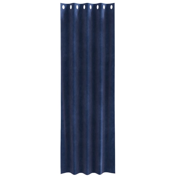 vidaXL Blendingsgardiner 2 pcs Mørkeblå 140 x 225 cm Fløyel