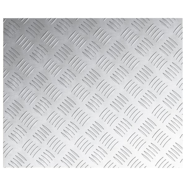 vidaXL Trinn Rektangulær 4 pcs sølv 60 x 50 cm Aluminium
